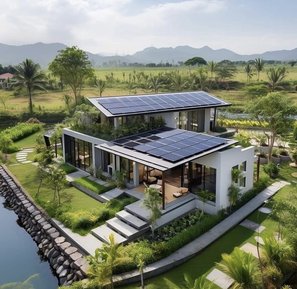 บ้านสวนกลางทุ่งนา