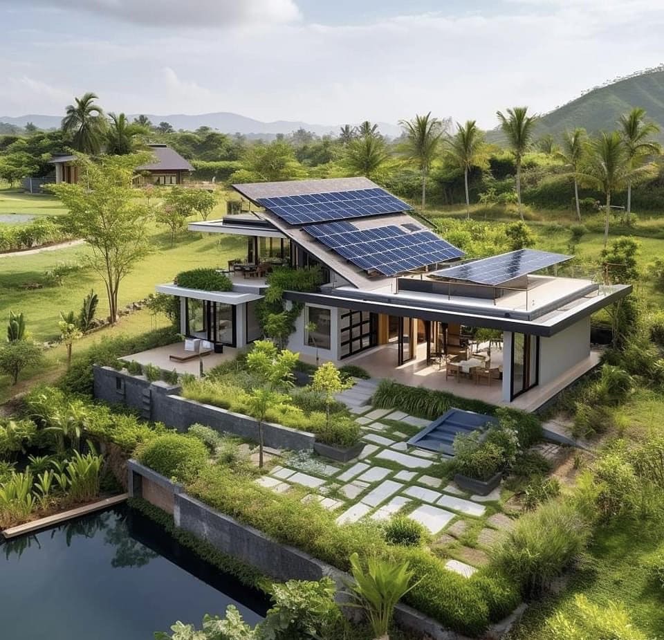 บ้านสวนกลางทุ่งนา